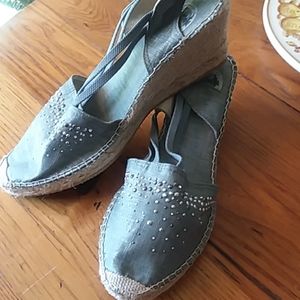 Vidoretta Silk Duppioni Espadrilles